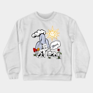 Sleeping Cat Sweet Dreams Crewneck Sweatshirt